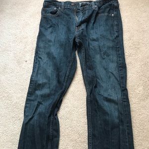 Dark washed Levi jeans